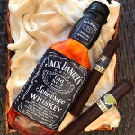 Торт бутылка виски " JACK DANIELS"